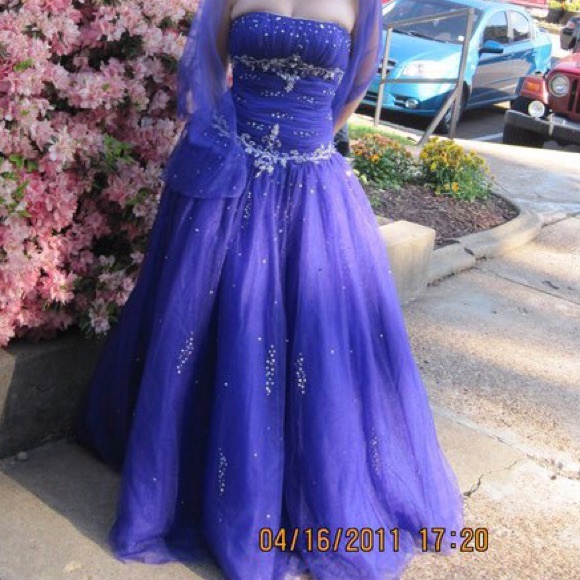 purple ball dresses
